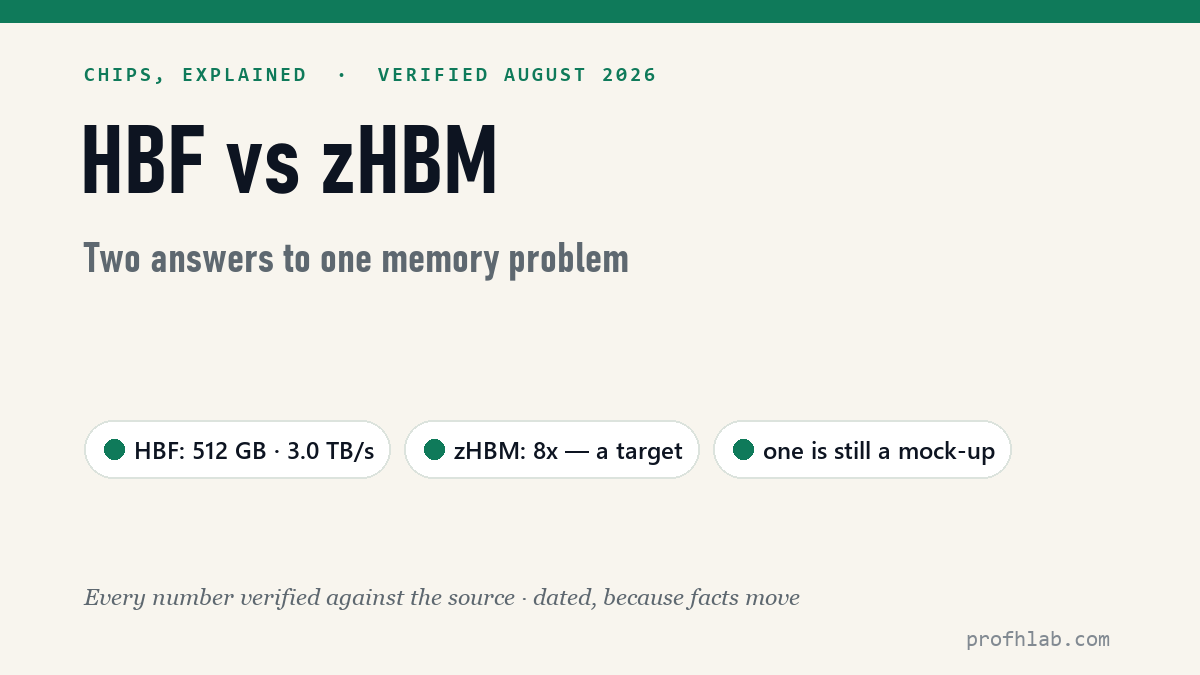HBF vs zHBM — decoded in plain English