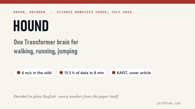 HOUND and APT-RL, Explained: One Transformer Brain for Walking, Running, and Jumping in the Wild