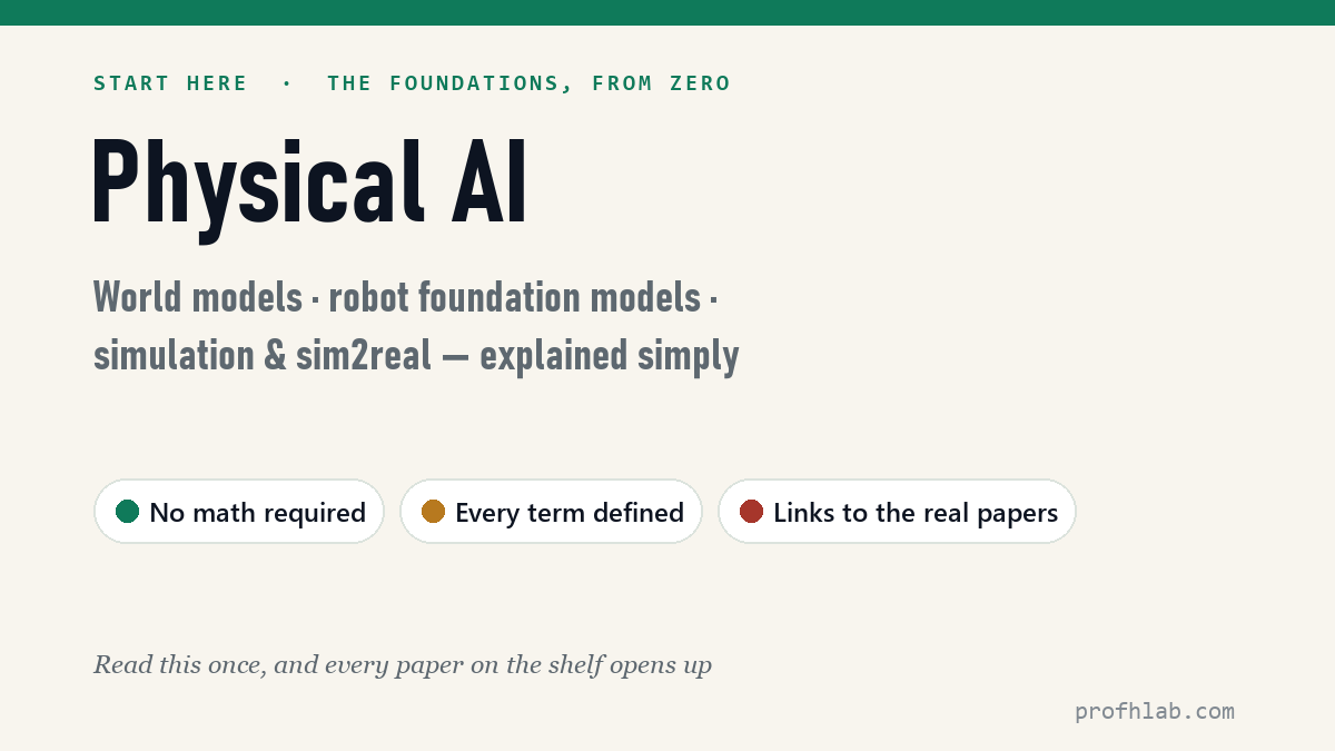 Physical AI foundations — start here
