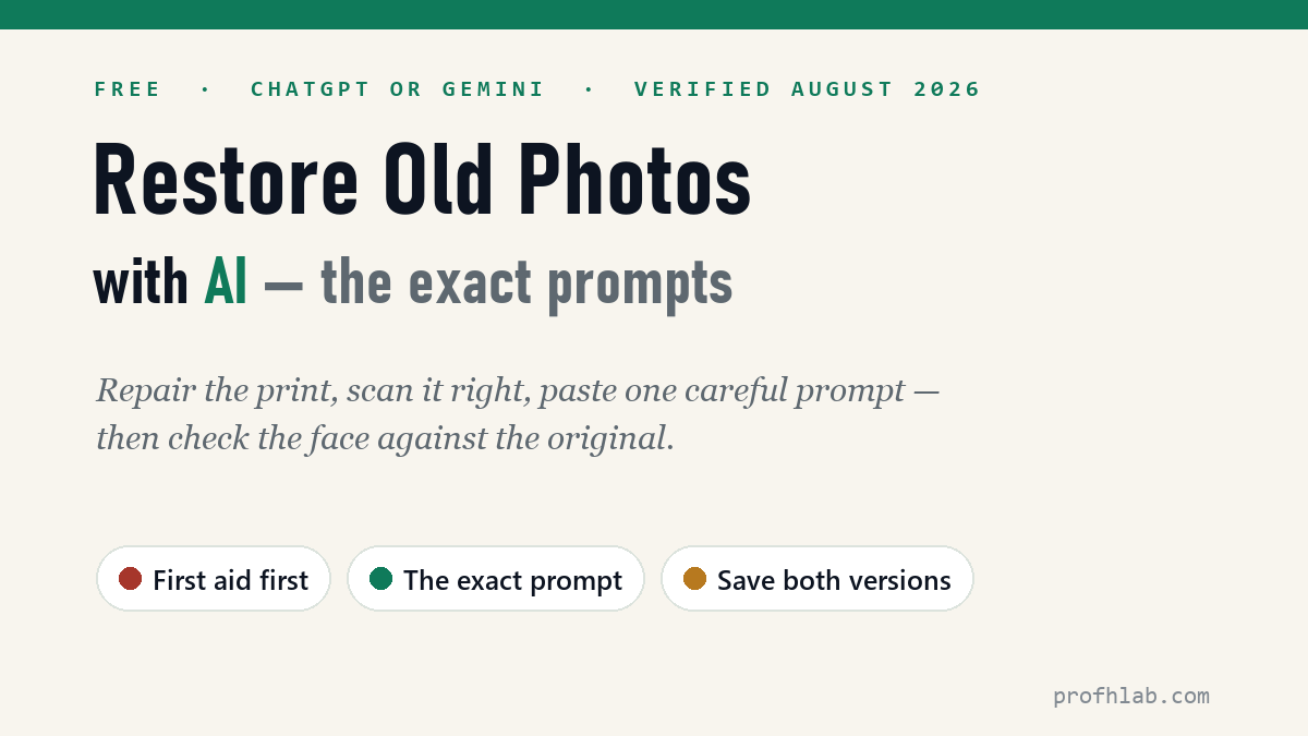 Restore Old Family Photos
