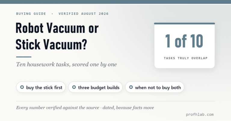 Robot Vacuum or Stick Vacuum? I Split Housework Into 10 Tasks — Only One Truly Overlaps