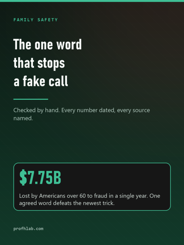 The Safe Word That Beats a Cloned Voice