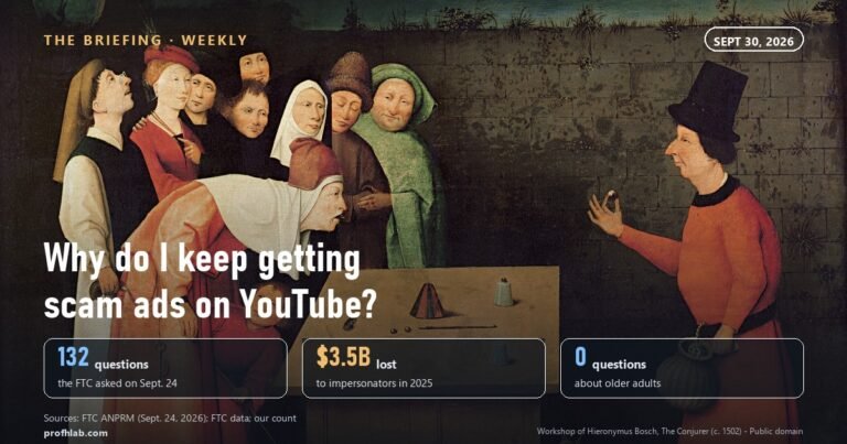 Why Do I Keep Getting Scam Ads on YouTube? The FTC Just Asked 132 Questions About It