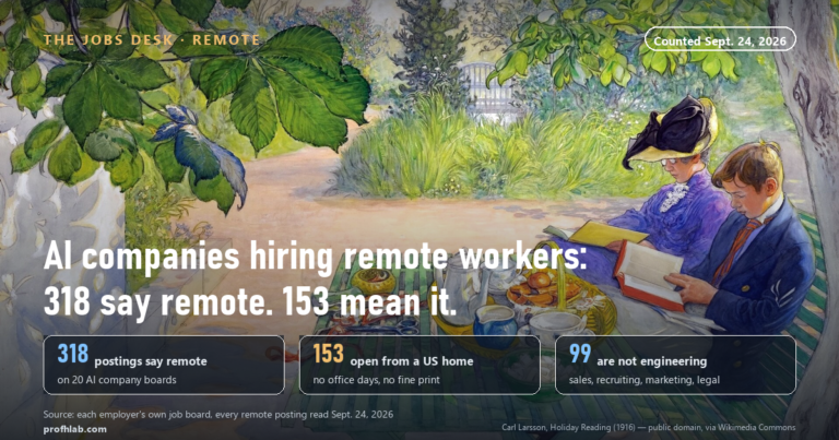 AI Companies Hiring Remote Workers: 318 Say Remote, 153 Mean It (Sept. 24, 2026)