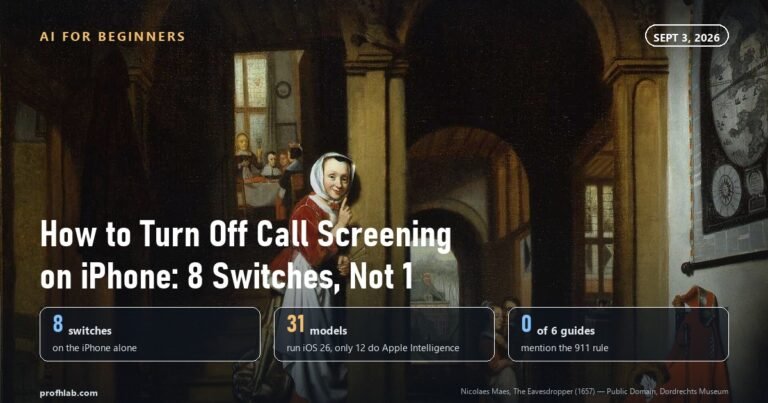 How to Turn Off Call Screening on iPhone (There Are Eight Switches, Not One)