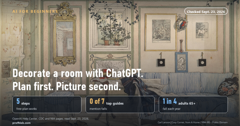 How to Use ChatGPT to Decorate a Room: 5 Free Steps, Plus the Safety Check No Guide Mentions