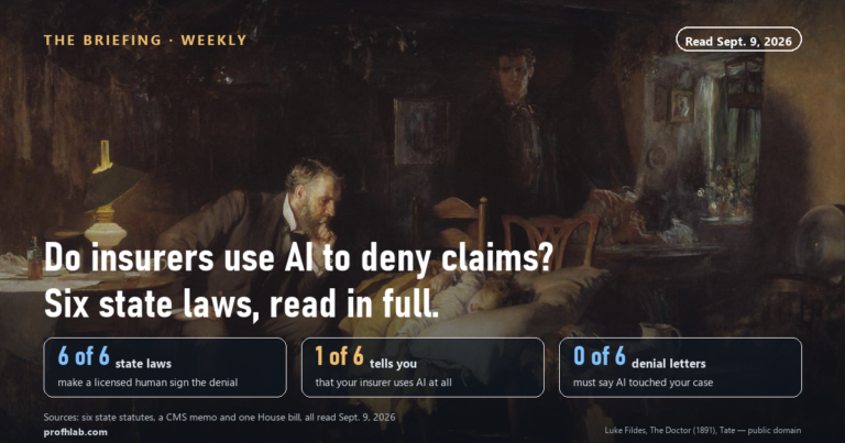 Do Health Insurance Companies Use AI to Deny Claims? Six State Laws Require a Human. One Tells You.