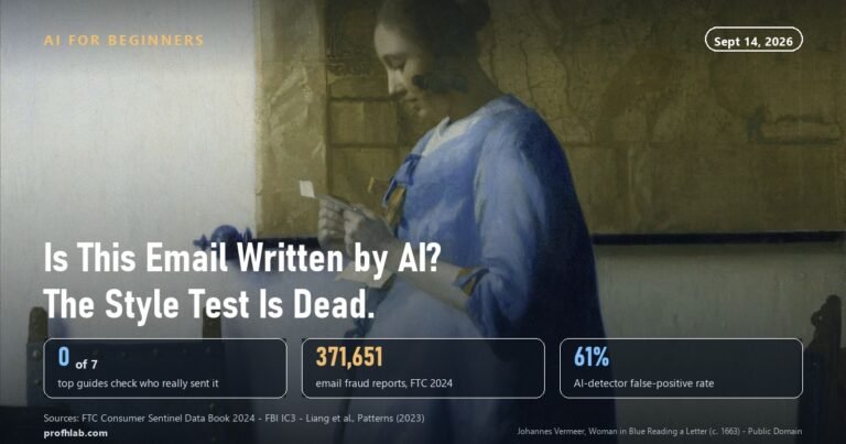 How to Tell if an Email Is Written by AI: 4 Tells, and 1 Better Check