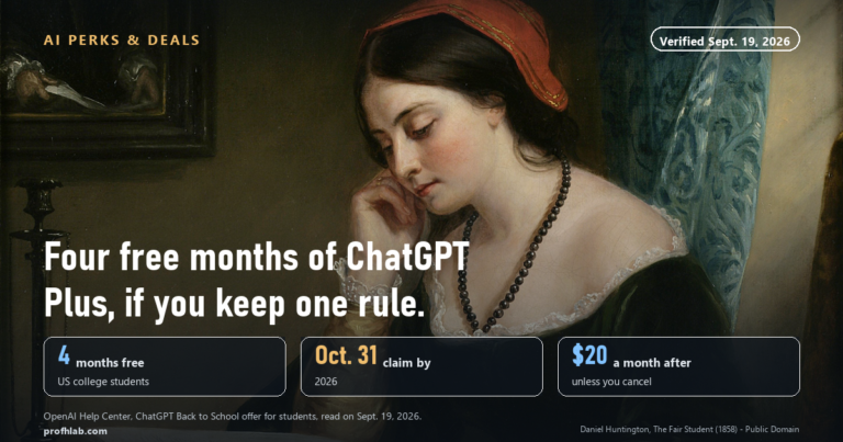 Free ChatGPT Plus for Students: 4 Months, and the Cancel Rule That Costs You 3