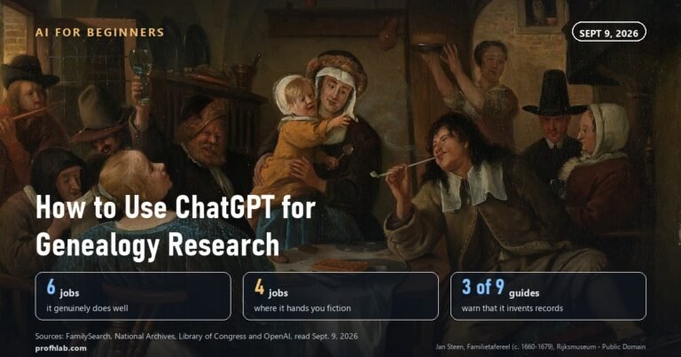 How to Use ChatGPT for Genealogy Research: 6 Jobs It Does, 4 It Invents