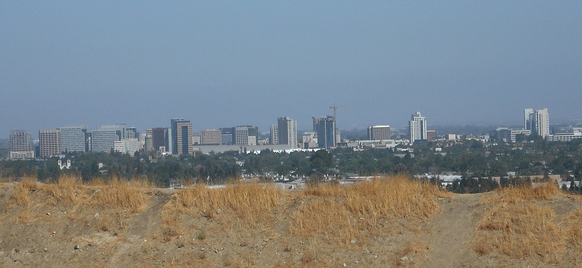 Downtown San Jose skyline seen from the hills