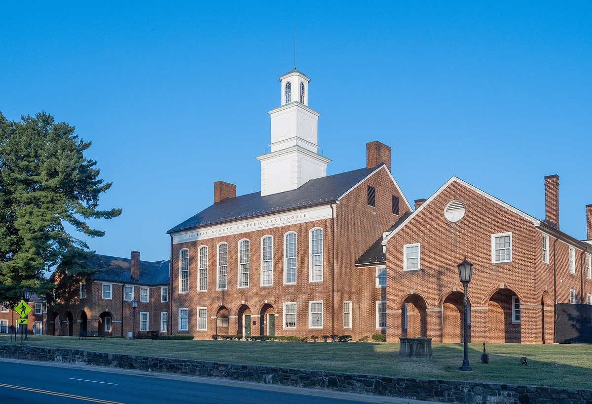 The Historic Fairfax County Courthouse in Fairfax, Virginia