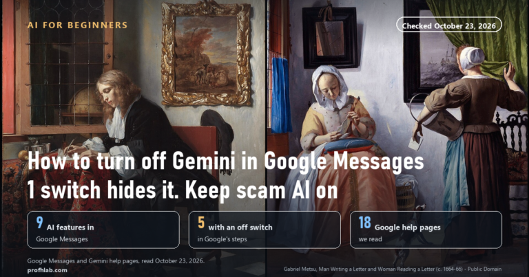 How to Turn Off Gemini in Google Messages: 1 Switch Hides It, and the 1 AI Feature to Keep On