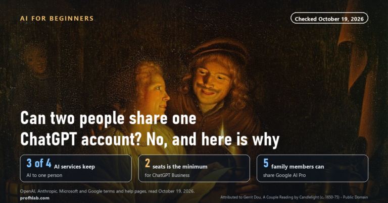 Can Two People Use the Same ChatGPT Account? No, and There Is No Family Plan