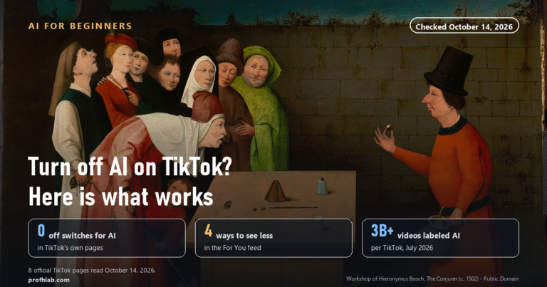 How to Turn Off AI on TikTok: 0 Off Switches, 4 Ways to See Less AI